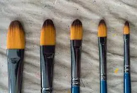 Filbert brushes